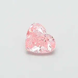 1.01ct HEART Fancy Vivid Pink VS1 Coloured Lab diamond