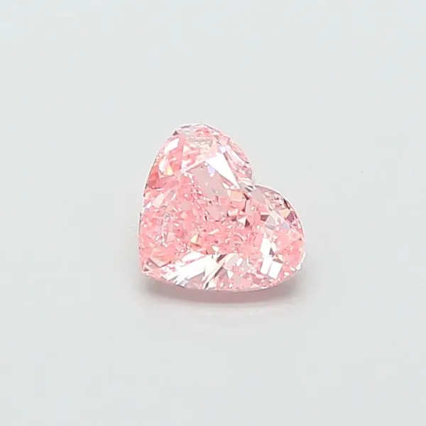 1.01ct HEART Fancy Vivid Pink VS1 Coloured Lab diamond