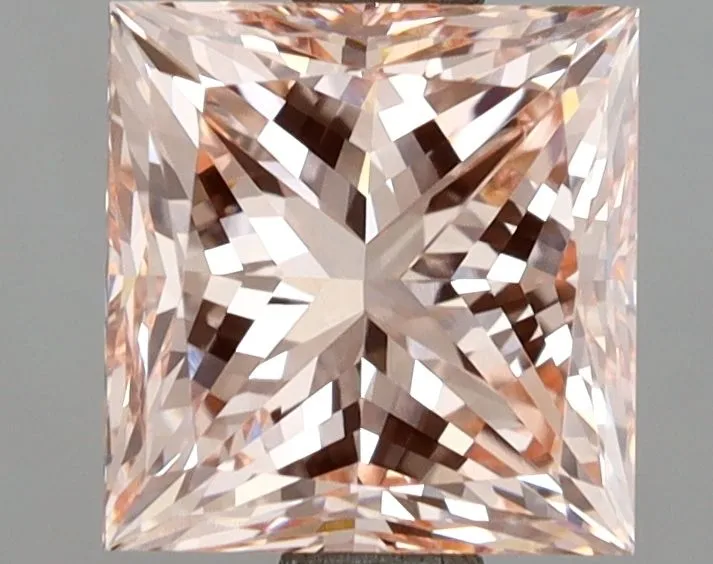 2.76ct PRINCESS Fancy Intense Pink VVS2 Coloured Lab diamond