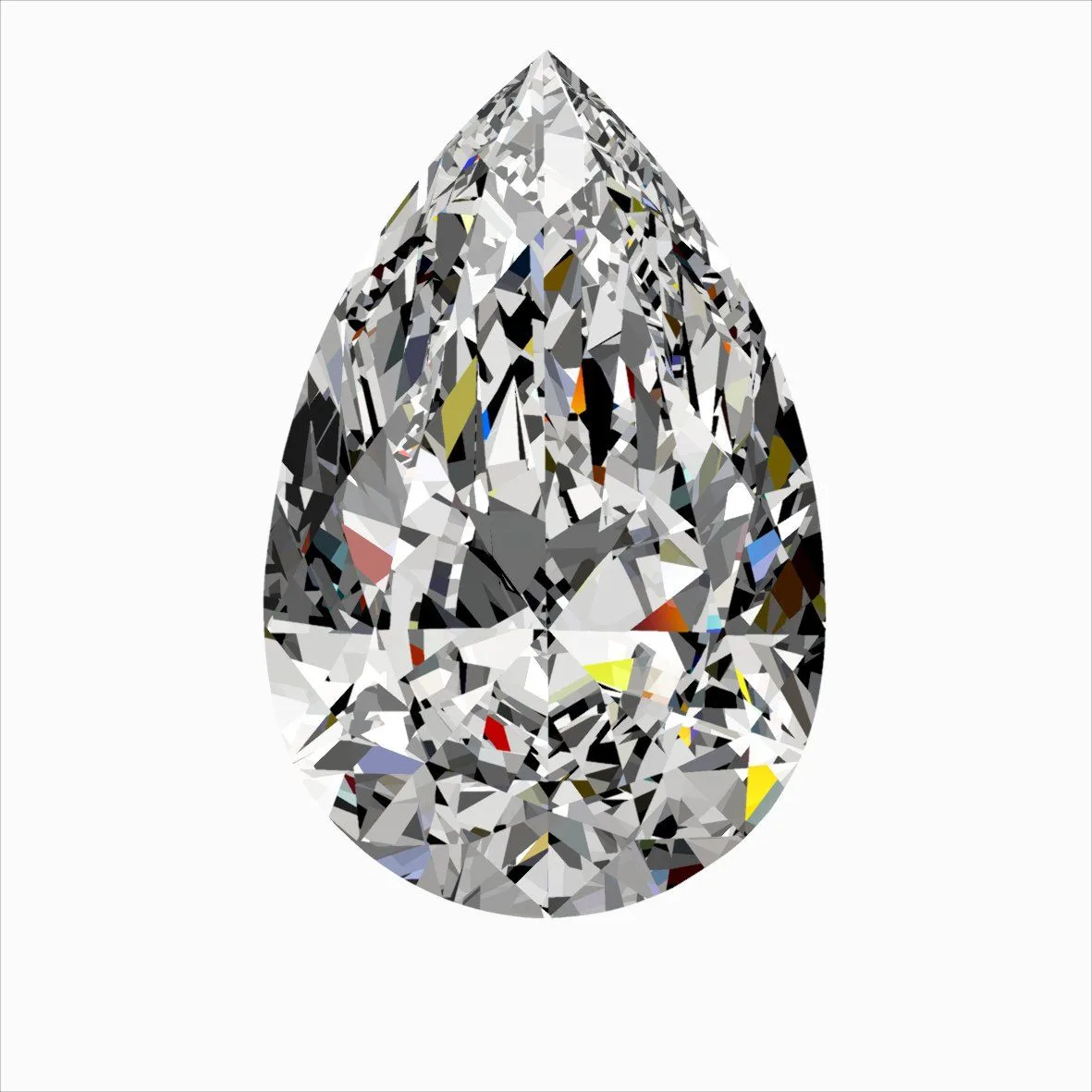 0.38ct PEAR E VVS2 Natural diamond