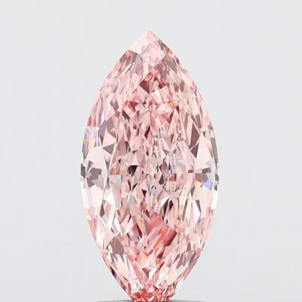 2.07ct MARQUISE Fancy Vivid Pink VVS2 Coloured Lab diamond