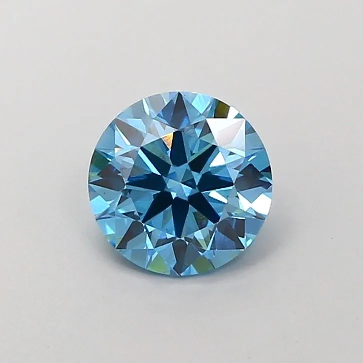 1.20ct ROUND Fancy Vivid Blue VS1 Coloured Lab diamond