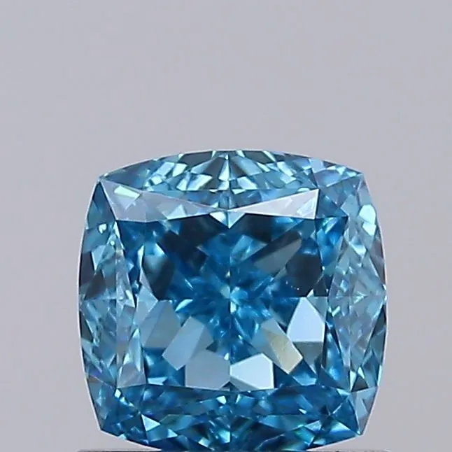 1.05ct CUSHION Fancy Vivid Blue VVS2 Coloured Lab diamond
