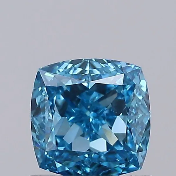 1.05ct CUSHION Fancy Vivid Blue VVS2 Coloured Lab diamond