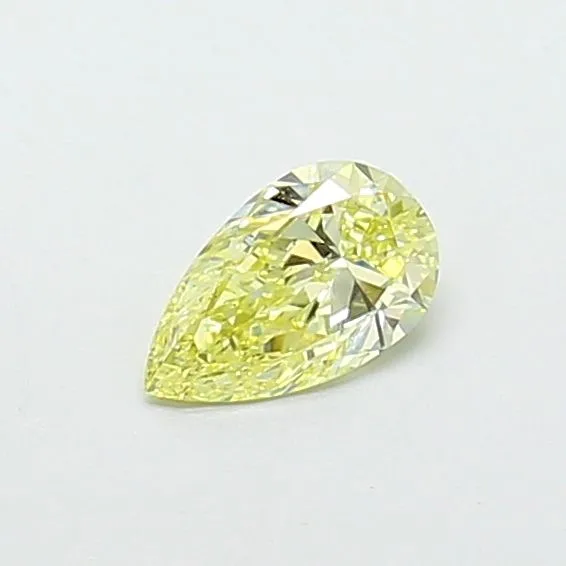 0.53ct PEAR Fancy Yellow VS2 Coloured Lab diamond