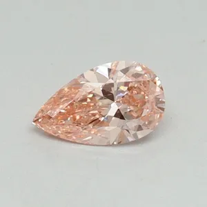 0.3ct PEAR Fancy Vivid Pink VS2 Coloured Lab diamond