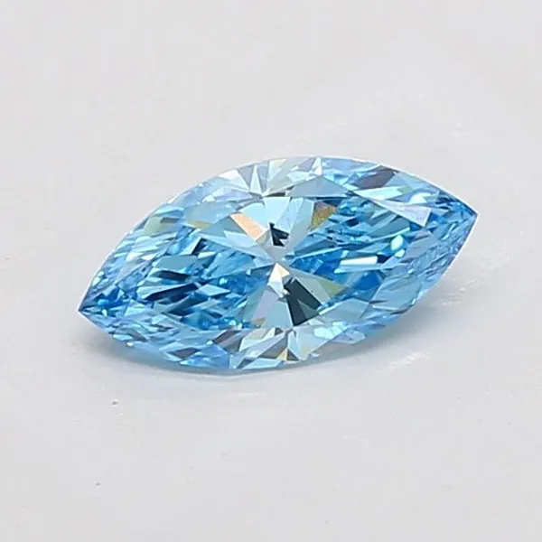 1.07ct MARQUISE Fancy Vivid Blue VS1 Coloured Lab diamond