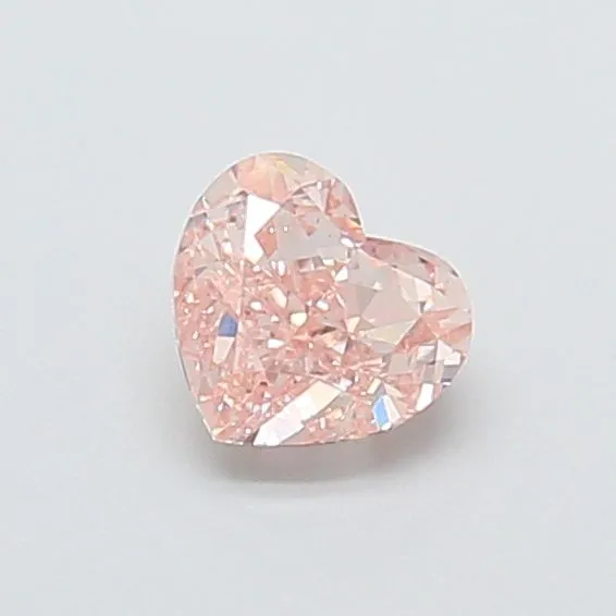 0.65ct HEART Fancy Pink VS1 Coloured Lab diamond