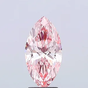 3ct MARQUISE Fancy Vivid Pink VS1 Coloured Lab diamond