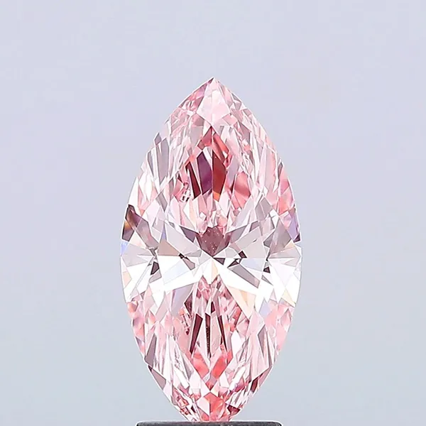 3ct MARQUISE Fancy Vivid Pink VS1 Coloured Lab diamond