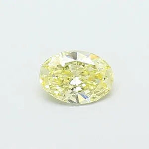 0.32ct OVAL Fancy Yellow VVS2 Coloured Lab diamond