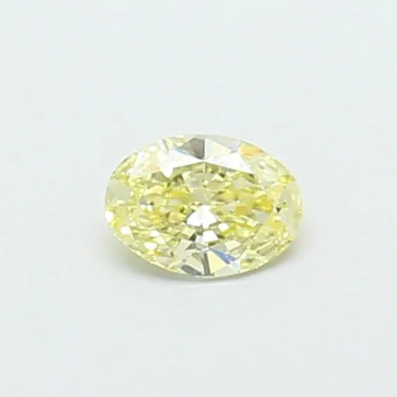 0.32ct OVAL Fancy Yellow VVS2 Coloured Lab diamond
