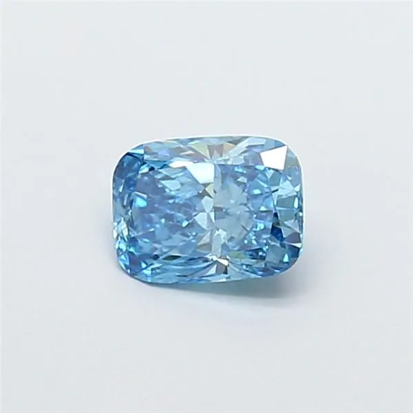 0.83ct CUSHION Fancy Vivid Blue VS2 Coloured Lab diamond