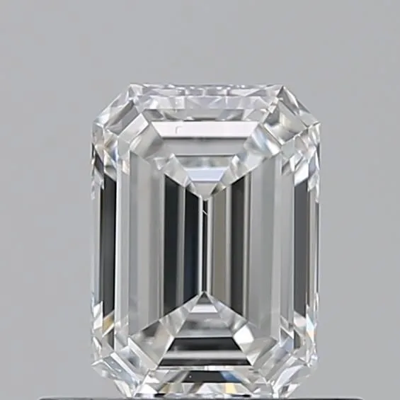 0.60ct EMERALD F VS2 Natural diamond