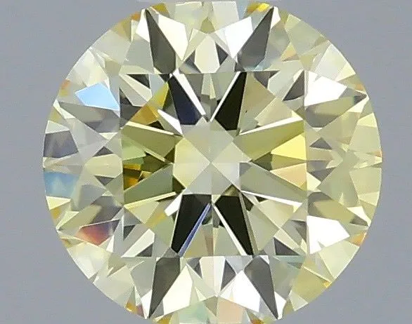 0.56ct ROUND Fancy Yellow VVS1 Coloured Lab diamond
