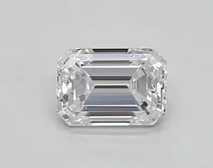 0.38ct EMERALD D VVS1 Lab diamond