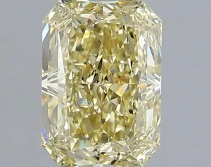 1.09ct RADIANT Fancy Yellow VVS2 Coloured Lab diamond