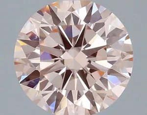 0.66ct ROUND Fancy Intense Pink VS1 Coloured Lab diamond