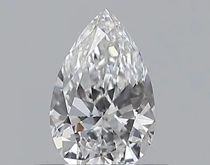 0.32ct PEAR D VVS2 Natural diamond