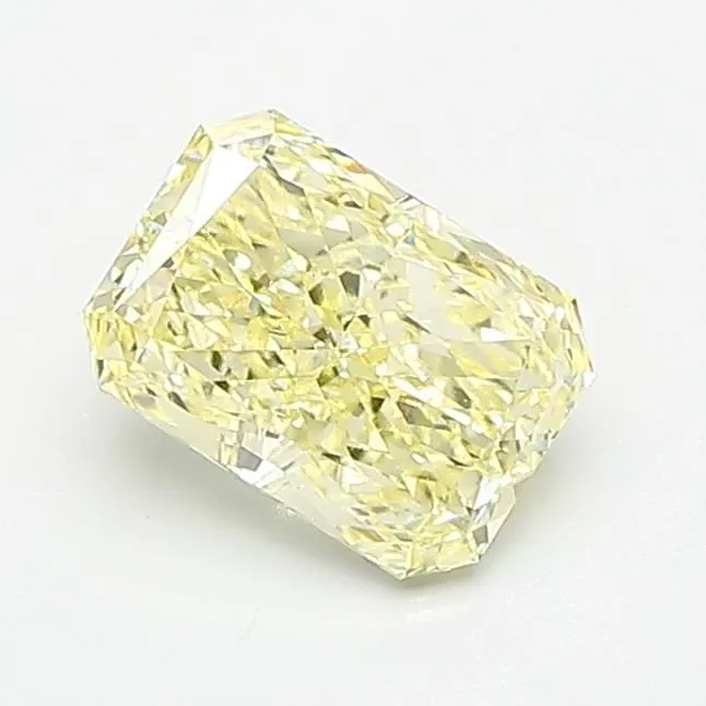 1.10ct RADIANT Fancy Light Yellow VVS2 Coloured Lab diamond