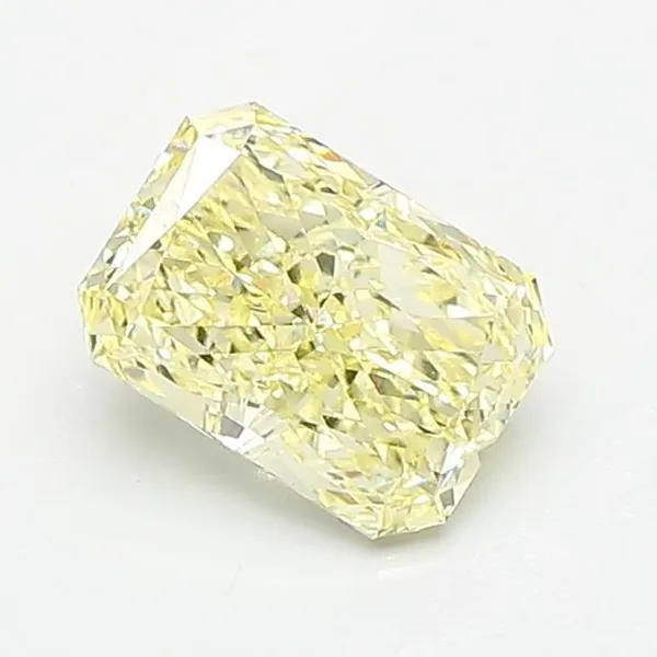 1.1ct RADIANT Fancy Light Yellow VVS2 Coloured Lab diamond
