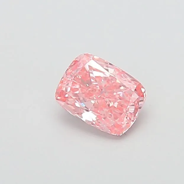 1.07ct CUSHION Fancy Vivid Pink VS1 Coloured Lab diamond