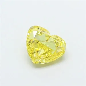 1.03ct HEART Fancy Vivid Yellow SI1 Coloured Lab diamond