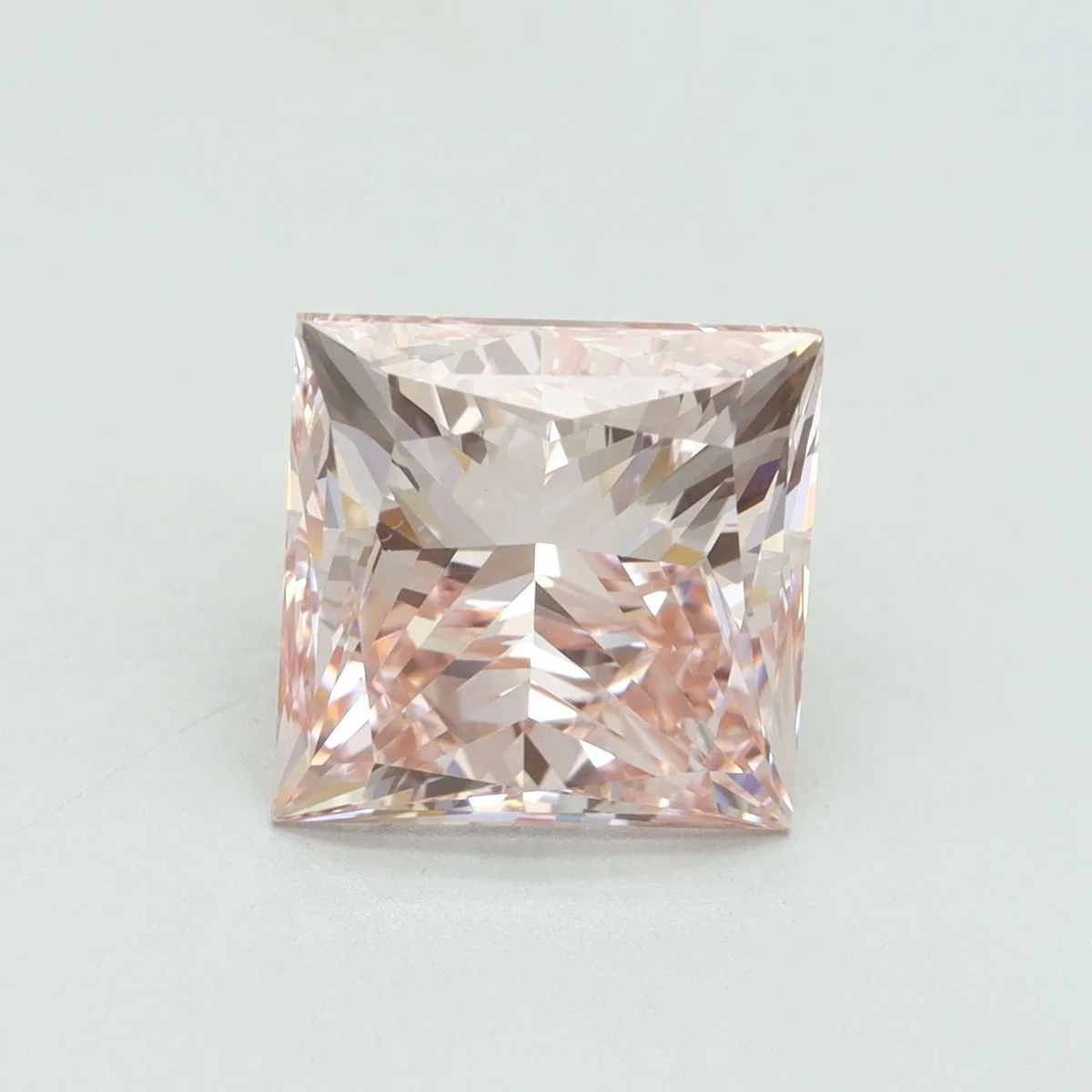 5.01ct PRINCESS Fancy Intense Pink VS1 Coloured Lab diamond