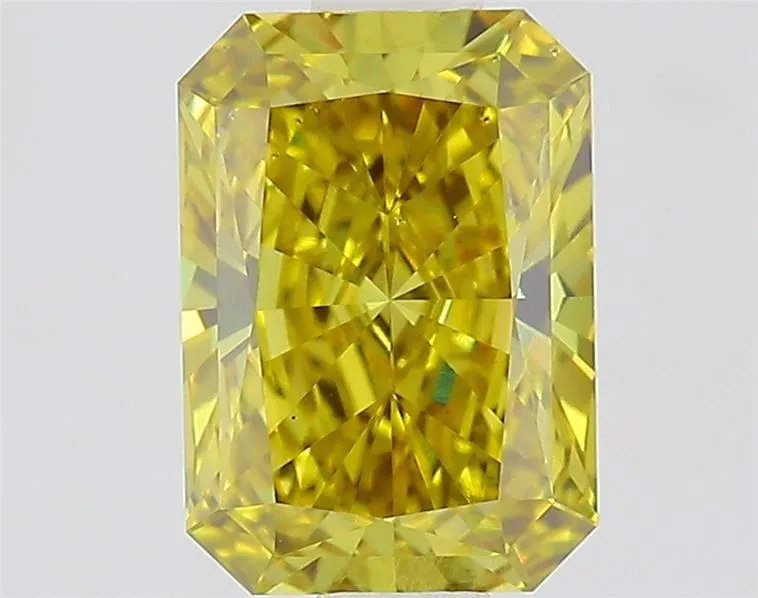 1.33ct RADIANT Fancy Intense Yellow VS2 Coloured Lab diamond