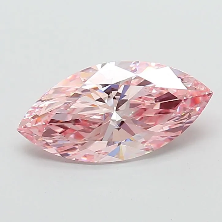 3.00ct MARQUISE Fancy Intense Pink VVS2 Coloured Lab diamond