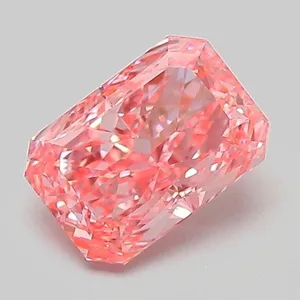 1.02ct RADIANT Fancy Vivid Pink VVS2 Coloured Lab diamond