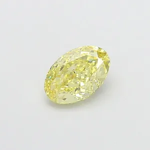 1.06ct OVAL Fancy Yellow VVS2 Coloured Lab diamond