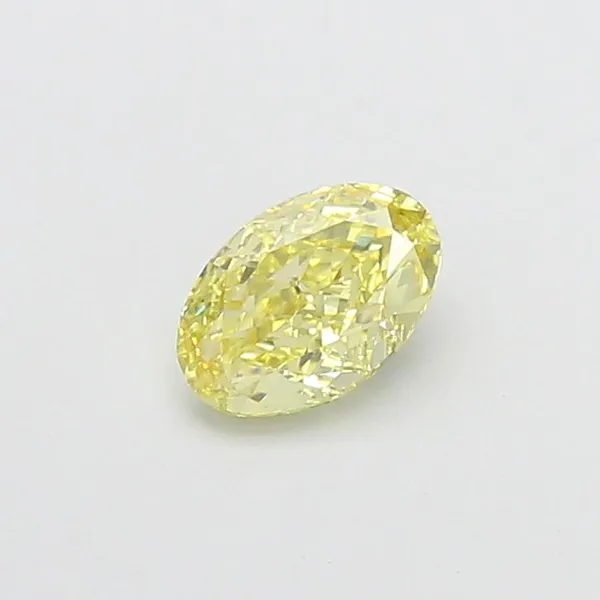1.06ct OVAL Fancy Yellow VVS2 Coloured Lab diamond
