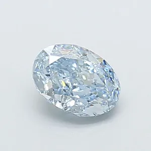 1.02ct OVAL Fancy Vivid Blue VS1 Coloured Lab diamond