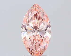 2.51ct MARQUISE Fancy Vivid Pink VVS2 Coloured Lab diamond