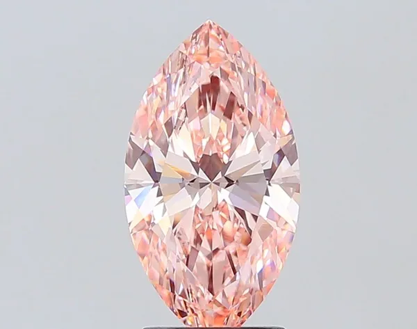2.51ct MARQUISE Fancy Vivid Pink VVS2 Coloured Lab diamond