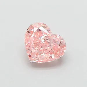 0.96ct HEART Fancy Intense Pink SI1 Coloured Lab diamond