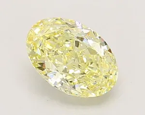 1.02ct OVAL Fancy Yellow VVS2 Coloured Lab diamond