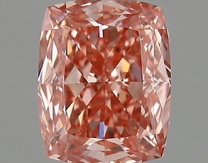 1.04ct CUSHION Fancy Vivid Pink VVS1 Coloured Lab diamond
