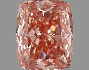 1.04ct CUSHION Fancy Vivid Pink VVS1 Coloured Lab diamond