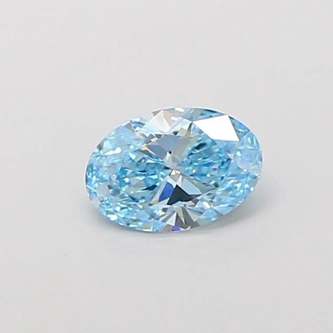 1.10ct OVAL Fancy Vivid Blue VVS1 Coloured Lab diamond