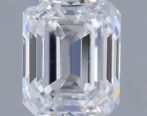 0.41ct EMERALD D VS2 Natural diamond