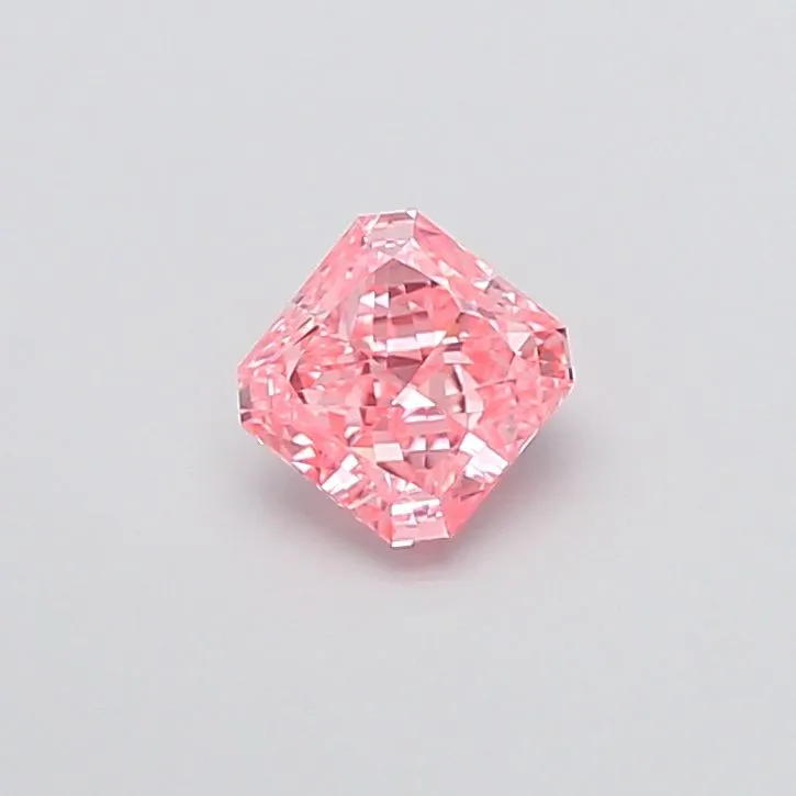1.00ct RADIANT Fancy Vivid Pink VVS2 Coloured Lab diamond