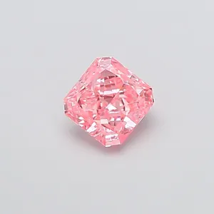 1ct RADIANT Fancy Vivid Pink VVS2 Coloured Lab diamond
