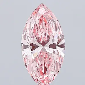 2.53ct MARQUISE Fancy Vivid Pink VS1 Coloured Lab diamond
