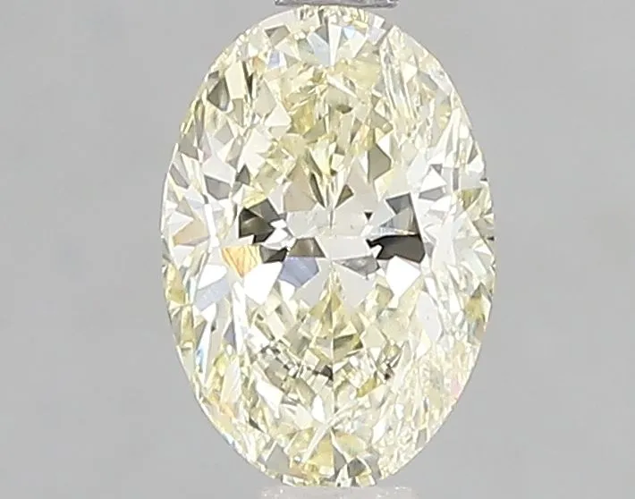 1.13ct OVAL Fancy Light Yellow VS1 Coloured Lab diamond