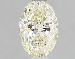 1.13ct OVAL Fancy Light Yellow VS1 Coloured Lab diamond