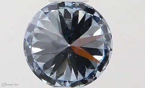 0.44ct ROUND Fancy Intense Blue VVS1 Coloured Lab diamond