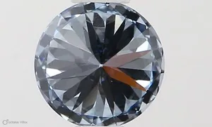 0.44ct ROUND Fancy Intense Blue VVS1 Coloured Lab diamond