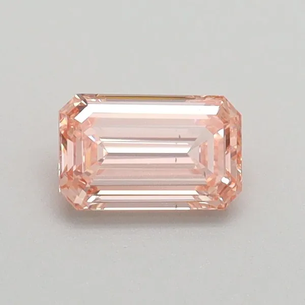 0.5ct EMERALD Fancy Intense Pink VS2 Coloured Lab diamond